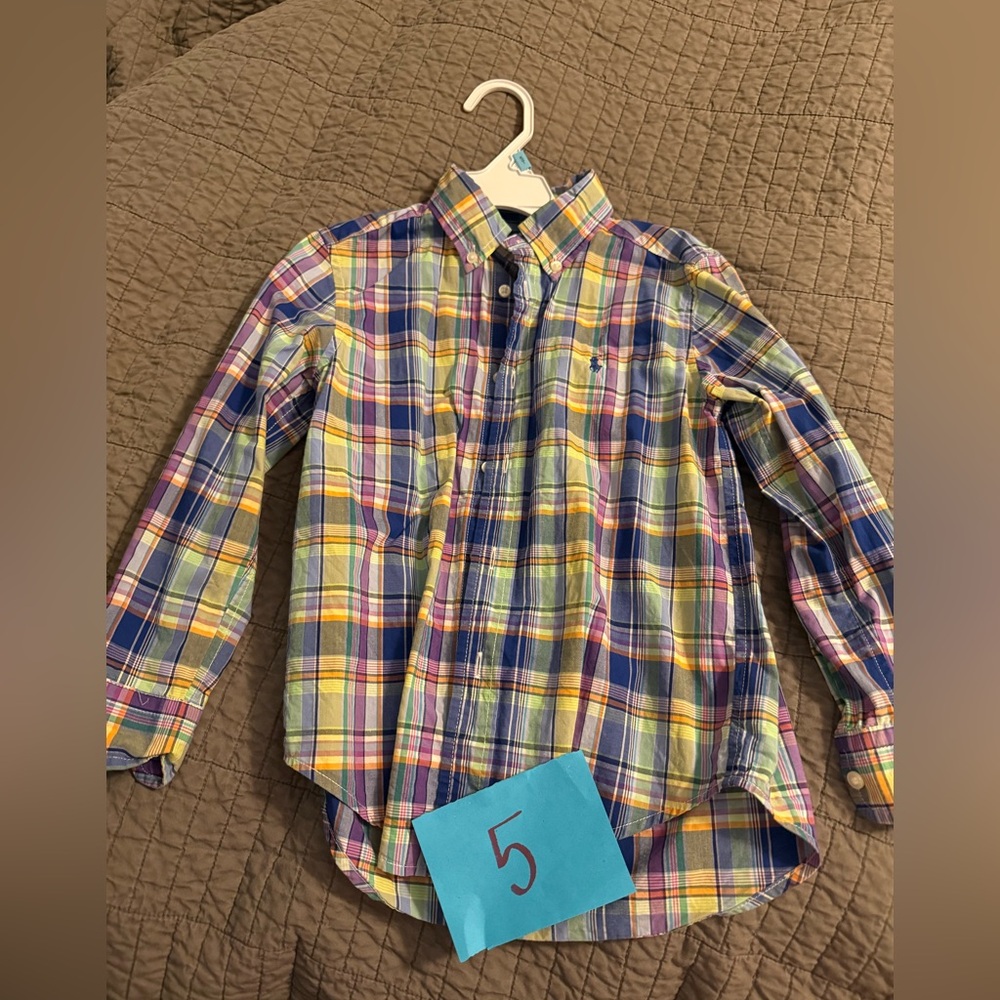 Ralph Lauren boys size 5 button down